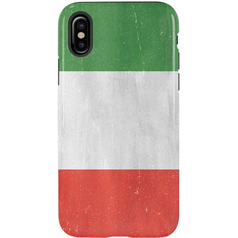 Italy Flag Distressed iPhone X Pro Case